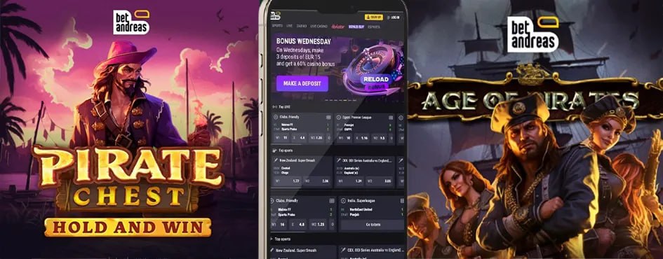 BetAndreas platformasının interfeysi Azərbaycan oyunçuları üçün